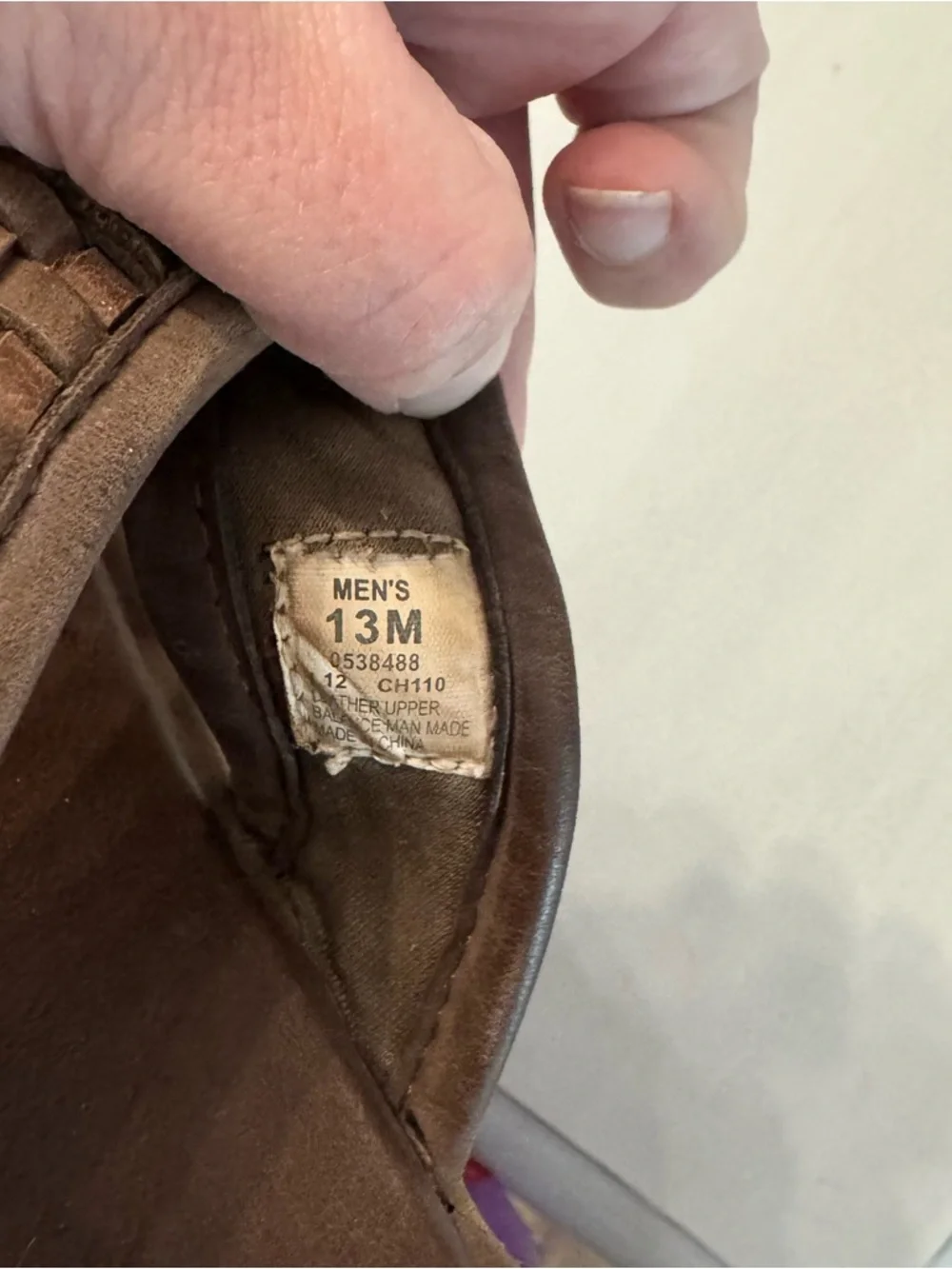 Sperry Top Sider Men’s Brown Leather Slip-On Sandals Sz 13M GUC